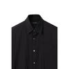 Customellow Black Oversize Half Shirt Cwsam25311bkx