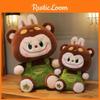 Creative Bear Hat And Strap Pants Cartoon Plush Doll Pillow For Gift