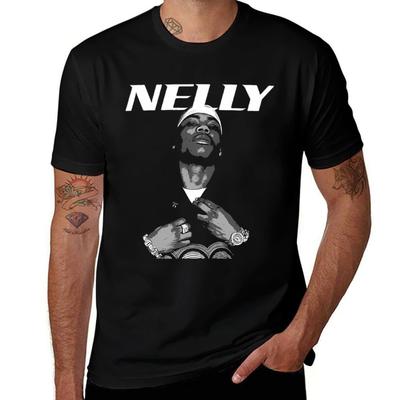 Nelly T-Shirt Stylischer Print Kurzarm-T-Shirt