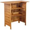 Table de bar - vidaXL - Acacia massif - 110 x 50 x 105 cm - Finition huilée - Jardin