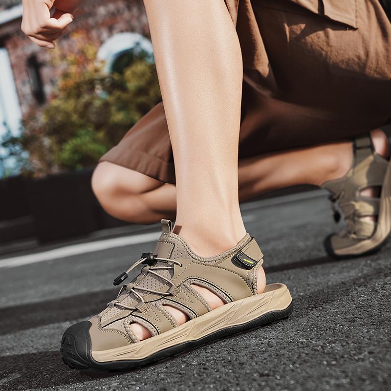 Fashion All-match Luxury Sandals Men's Breathable Shoes Fashion Men's Casual Sandals Outdoor Non Slip Beach Sandals Men Walking Shoes