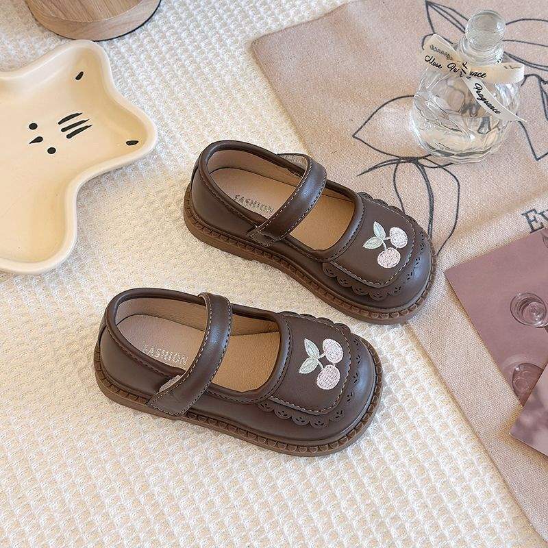 Girls 2025 leather shoes princess spring and autumn spring and autumn children's new baby soft sole children Doudou single shoes