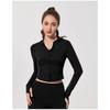 Women's Spring and Autumn Running Fitness Sports Slim Long Sleeve Hooded Yoga Wear Tops