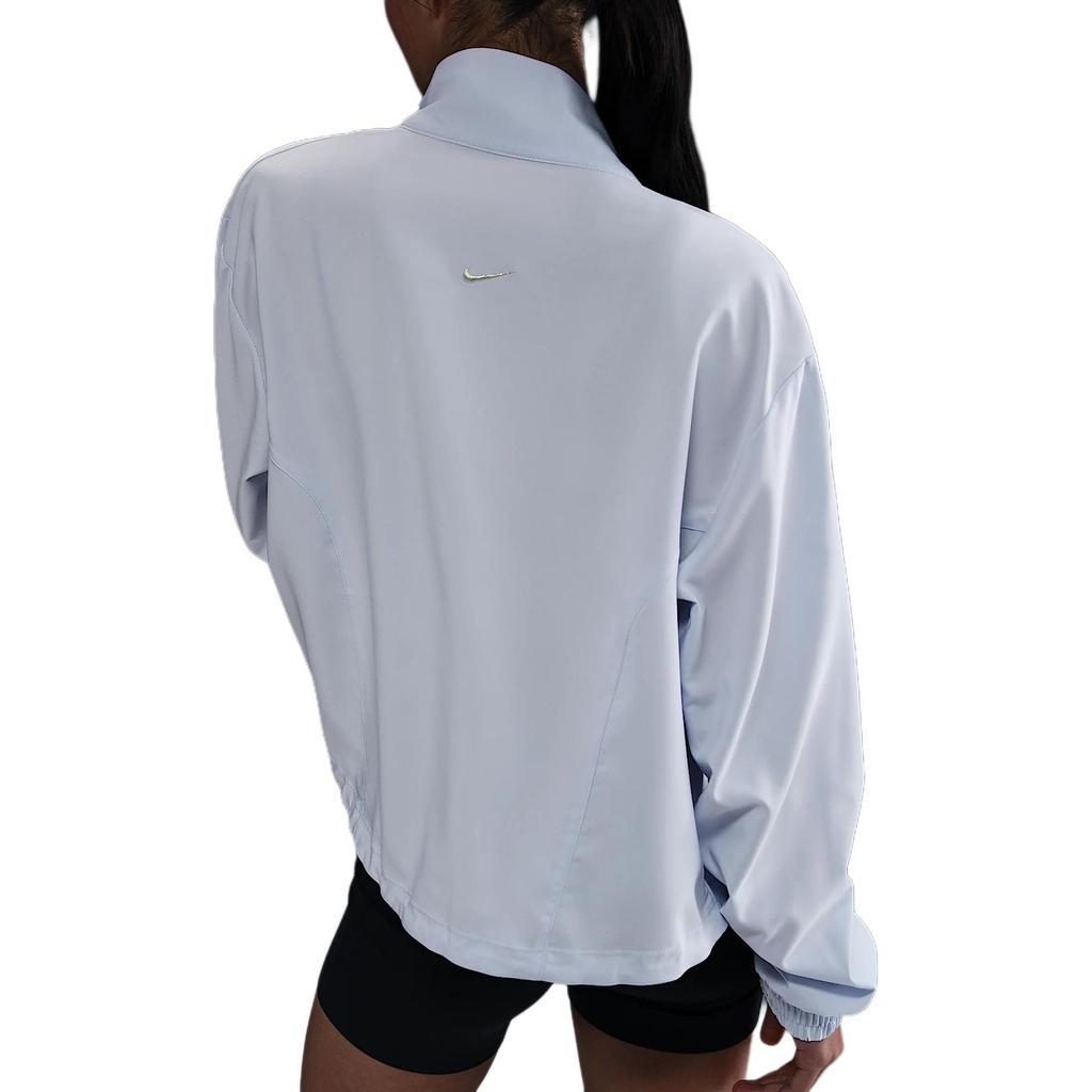 Nike Zipper Logo Loose Long Sleeve Jacket Women Jackets White HV5010-085