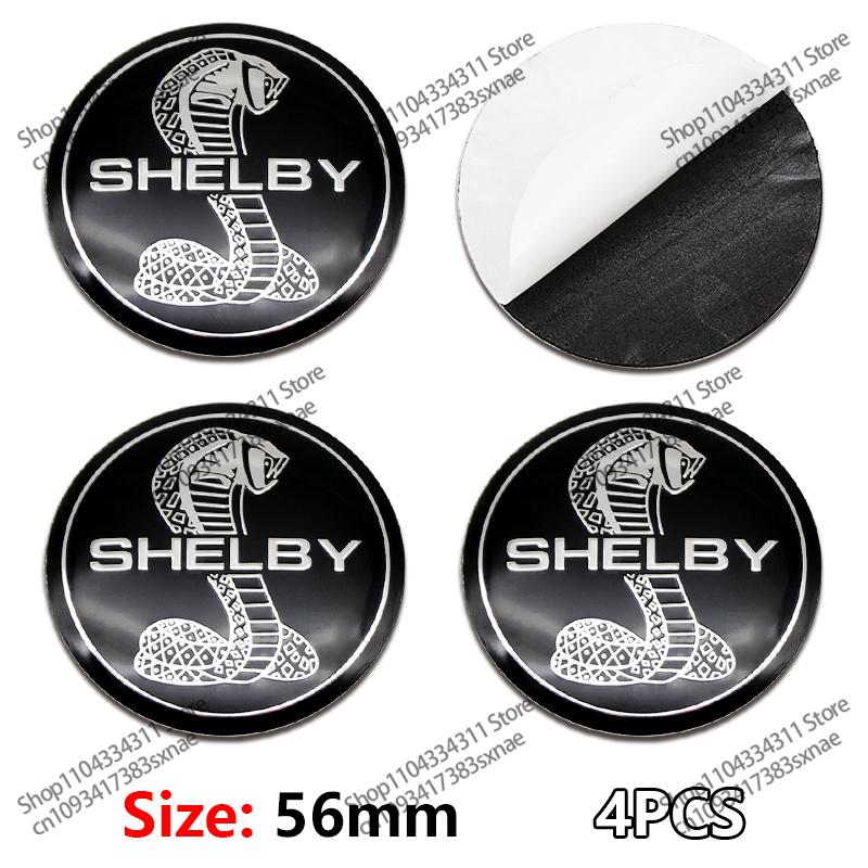 

56MM Car Wheel Rims Center Hub Sticker Cobra Decals for Ford Kuga Explorer Escape Fiesta mk7 Focus mk2 Ranger Mondeo mk4 S-MAX