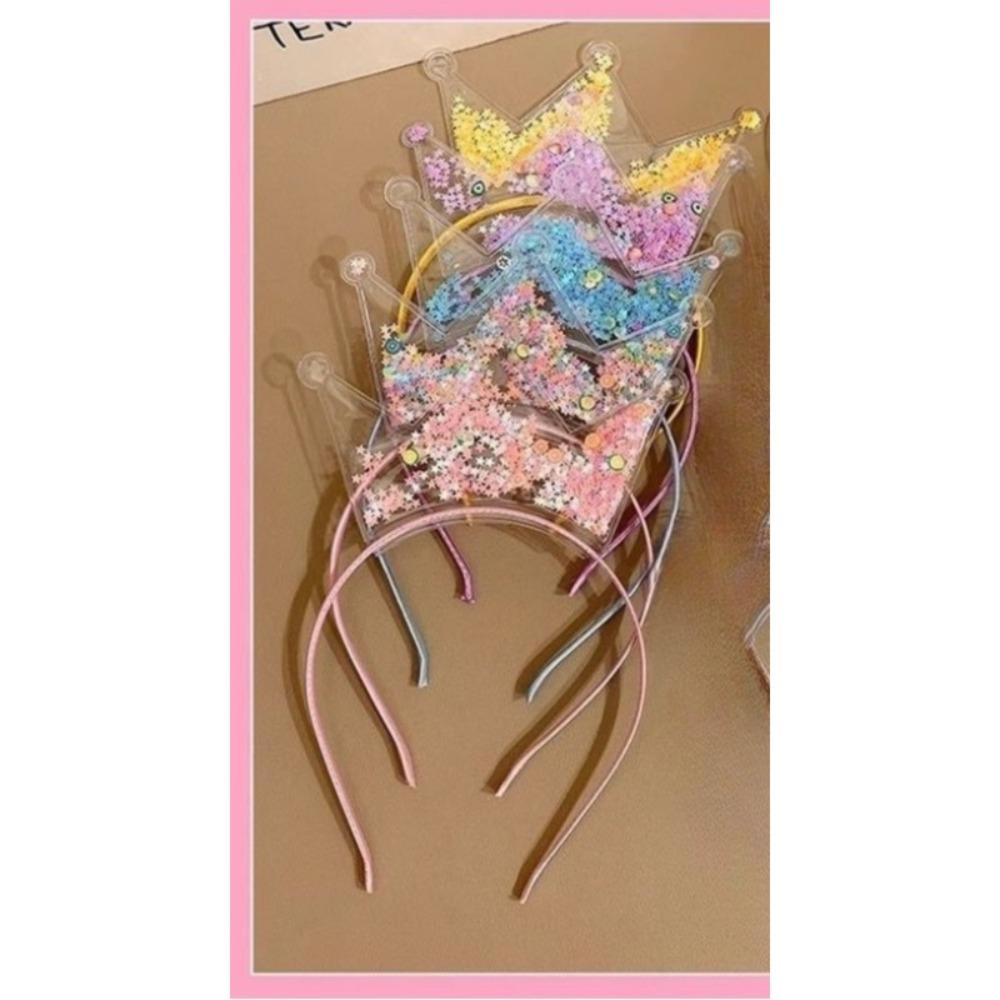 Cat Ears Quicksand Hair Band Crown Rabbit Ears Children's Hair Accessories Students Share Kindergarten Prizes Sequined Elements