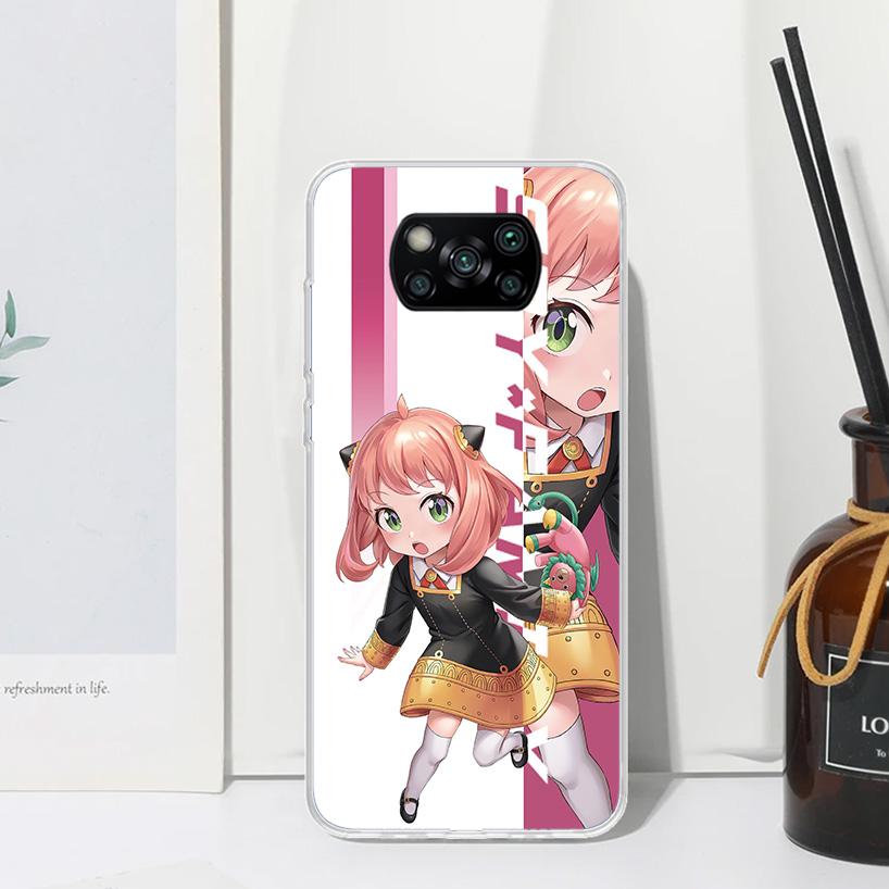 Anime Spy Family Anya Phone Case For Xiaomi Poco X7 X6 X5 M7 M8 Pro F7 Ultra Redmi 15C 15 13C 13 12C 12 10 10C 10A Art Fundas Po
