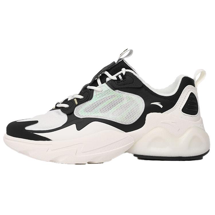 

New Anta Millennium 2.0 Cushioning Anti Slip Wear Resistant Breathability Low Top Chunky Sneakers Women s Black White 122128896-3 38