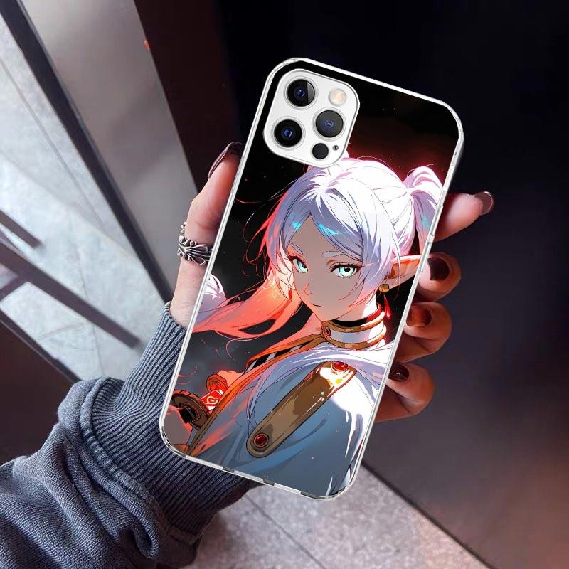 

Frieren Beyond Journeys End Phone Case For iPhone 17 Air 11 13 Mini 14 15 Plus 16 12 Pro Max 16E SE 7 8 Pattern Soft TPU Back Co iPhone 14 Plus