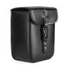 1 X Black Universal PU Leather Motorcycle ATV Side Storage Saddle Bag With Strap