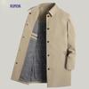 Middellange zakelijke casual trenchcoat voor heren