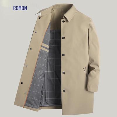 Ανδρικό μεσαίου μήκους επαγγελματικό casual παλτό καμπαρντίνα