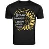 Hello Summer Sunflower T-Shirt - Cute Positive Floral Summer