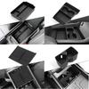 Storage Box Cup Holder Anti Dirt Pad Car Interior Accessories Organizer Tidying For Hyundai Santa Fe 2024 2025 2026 Black