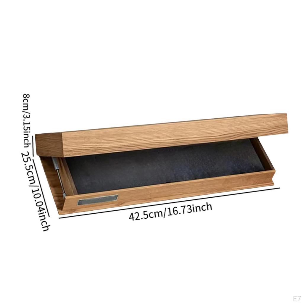 Float Shelves for Wall Flap Concealed Compartment Storage Rack Holder Bathroom Nursery