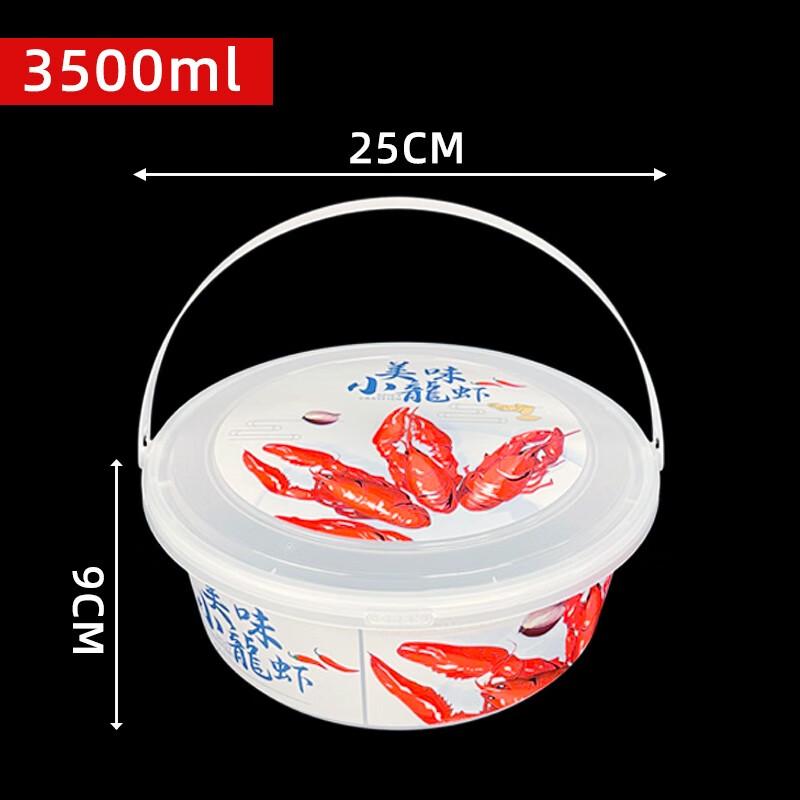Disposable Round Plastic Takeaway Bucket