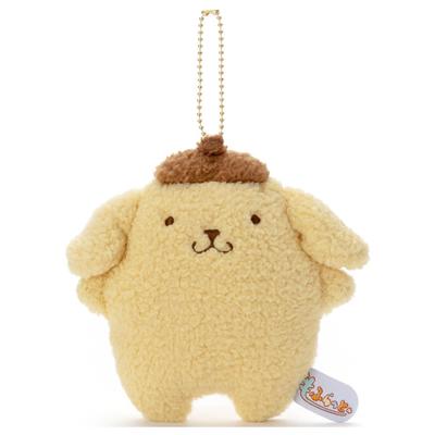 Sanrio Characters Mofulat Ball Chain Mascot Pompompurin Plush Toy, Approximately 16cm Tall