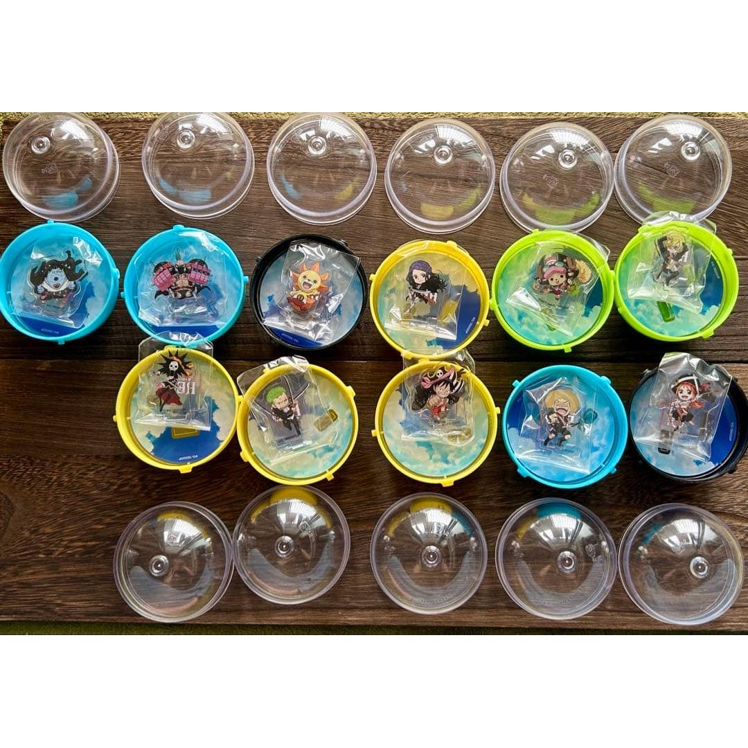 Used [Good condition rare 11 piece set] Acrylic stand - One Piece - Straw Hat Pirates + Sunny-kun