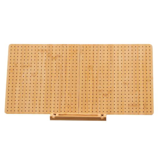 Bamboo Crochet Blocking Board DIY Handmade Granny Square Knitting Blocking Wooden Board Crocheting Accessories Tools Beginners Grandma Mom Gift
