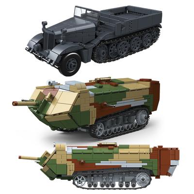 Β' Παγκόσμιος Πόλεμος WW2 Στρατός Στρατιωτικοί Στρατιώτες Saint-Chamond Βαρύ Τανκ Μοντέλο Δομικά Τουβλάκια Παιχνίδια Για Παιδιά