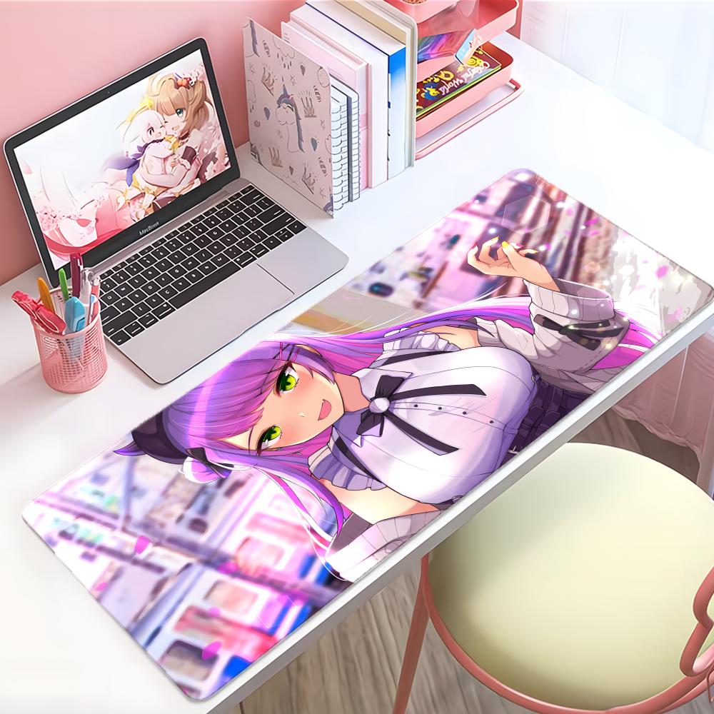 Cute Virtual Hololive Ttokoyami Towa Mouse Pad Large Thick Desk Pad Stitched Edges Gaming Mouse Mat For Pc