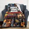 Grand Theft Auto Blanket Soft Warm Cozy Perfect for Picnics Seaside Couch All-Season Use Playful Design Gift for Travel Home Birthdays