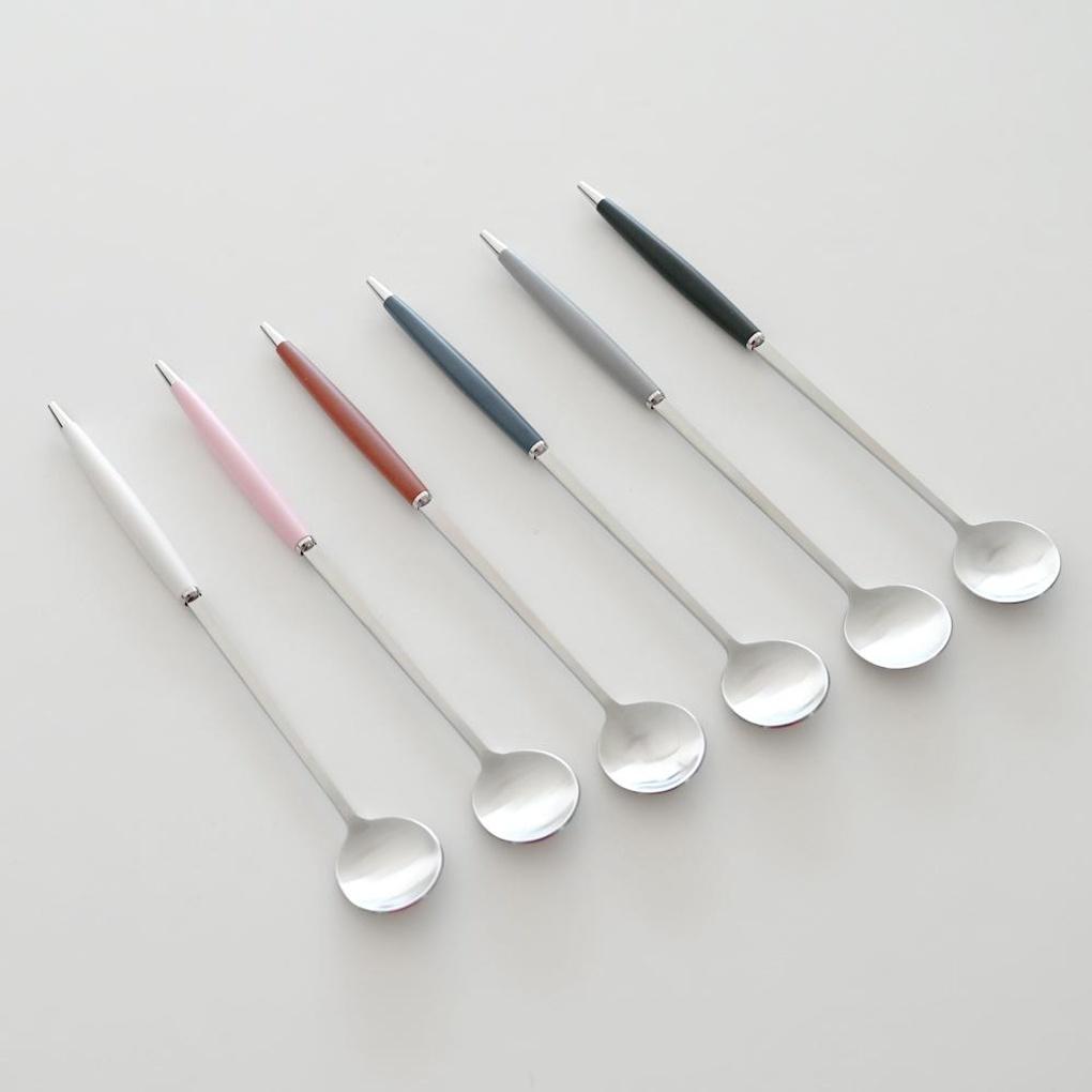 Logan Shatin Dessert Cutlery Long Spoon (6 Colors)