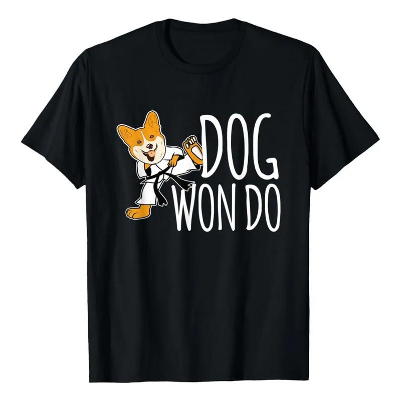 Camiseta Dog Won Do Taekwondo Tae Kwon Do Fighter S разноцветный