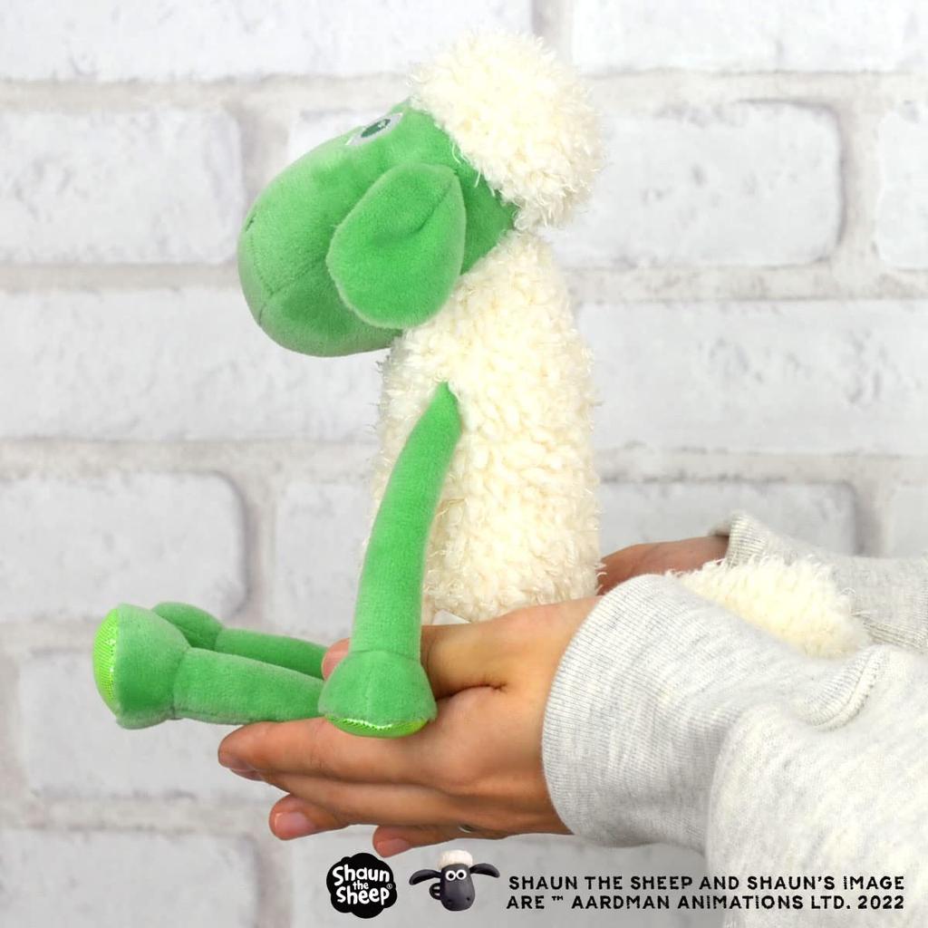 Shaun the Sheep Plush Toy 25cm Limited Edition Color 15th Anniversary [NICI] Green/Glitter