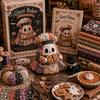 Entspannendes Wochenend-DIY-Aktivität Halloween-Geist Patchwork-Set, Niedliches Puppen-Nähset mit vorgeschnittenen Dekormusterstoffen, Herbstferien-Basteln