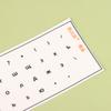 Language Tear-Off Film Keyboard Sticker Desktop Laptop Key Sticker Single Film Universal Side Engraving Sticker