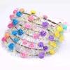 LED Luminous Flower Garland Headdress - Ten Lights, Ten Flowers, Children's Night Market Toy