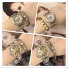 Italian Charm Link Stainless Steel Golden Bracelet for Woman Men DIY Making 9mm Bead Silver Color Retro Bangle Jewelry