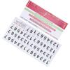 Piano Keyboard Stickers Scale Staff Decals Removeble for Synthesizer Hand Roll Piano