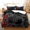 Cool Nanami Kento Blonde Suit Leopard Tie Cleaver Sunglasses Duvet Cover + 2 Pillowcases Dark Shonen Anime Bed Linen