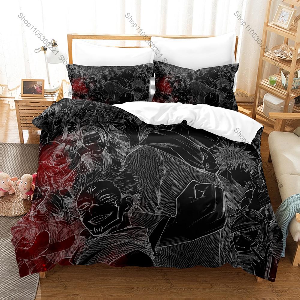 Cool Nanami Kento Blonde Suit Leopard Tie Cleaver Sunglasses Duvet Cover + 2 Pillowcases Dark Shonen Anime Bed Linen