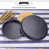 Non-Stick Black Pizza Pan with Wide Edge - Available In 6", 7", 8", 10" - Perfect for Baking.