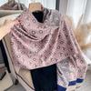 Scarf Women'S Winter Korean Version Classic Versatile Lengthened Imitation Cashmere Shawl Thickened Fashion Dual-Purpose Warm Scarf