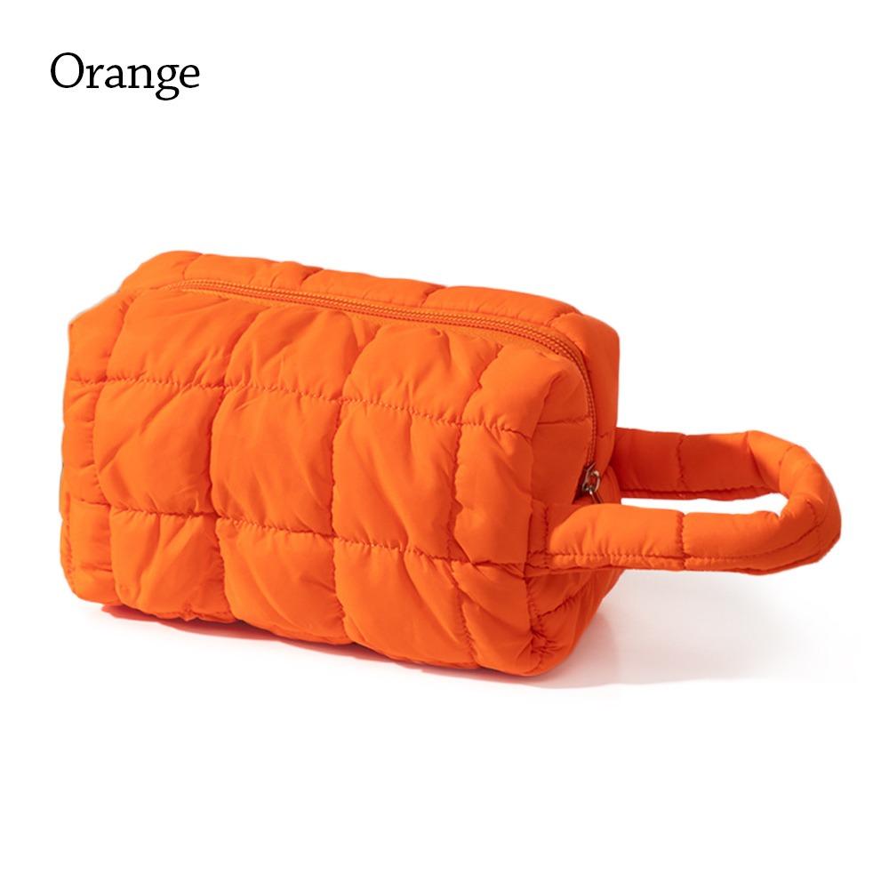 Soft Touch Handheld Makeup Bag Solid Color Multi-functional Toiletry Bag Large Capacity Cosmetic Bag Home Travel