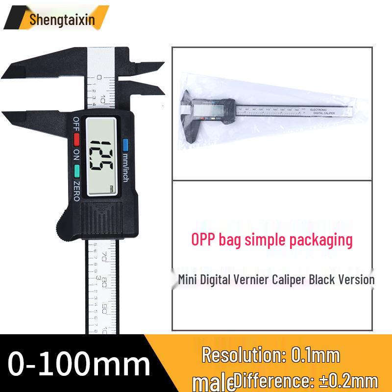 Shengtai Xin High Precision Digital Vernier Caliper 0-100mm Oil-Marked Mini Wengwan