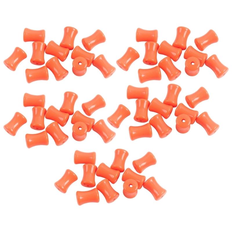 Pack Of 30 Oranges Glow In The Dark Acrylic Bamboo Beads For Handmade Bracelets And Necklaces Jewelry Making Supplies