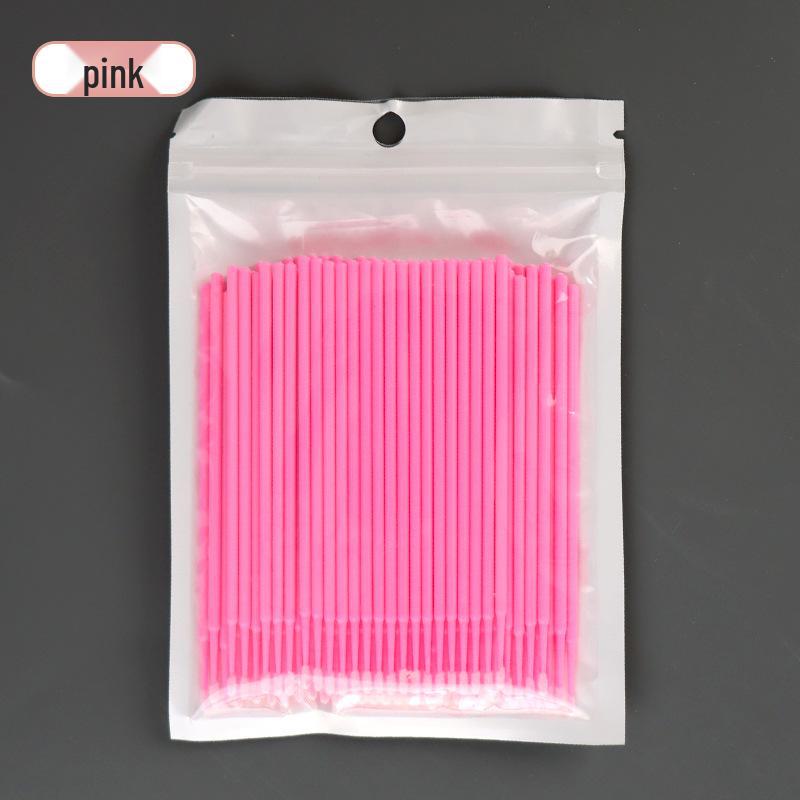 100 Purple Nano Cotton Swabs: Eyebrow, Eyeliner Correction, and Disposable Makeup Brushes