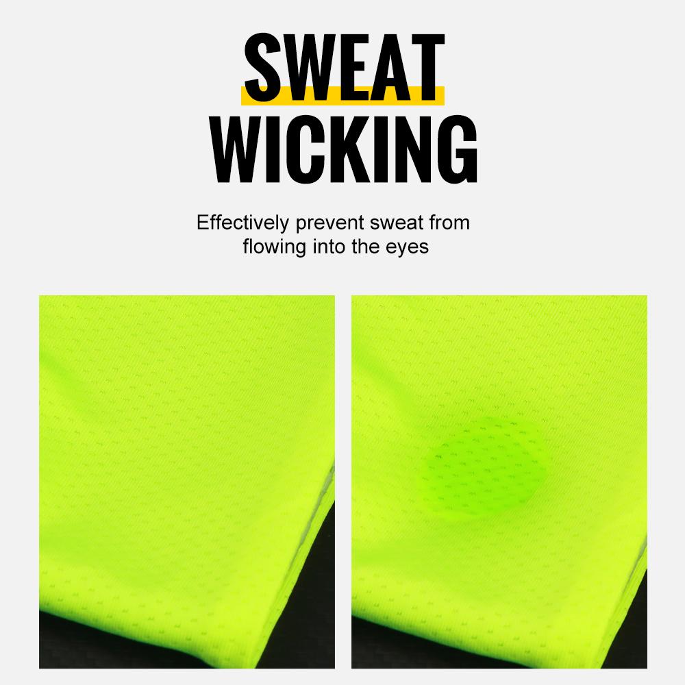 WRELS Sports Headband Sweatband Elastic Gym Fitness Running Basketball Yoga Breathable Quick Dry Absorbent Wide Hairband Unisex