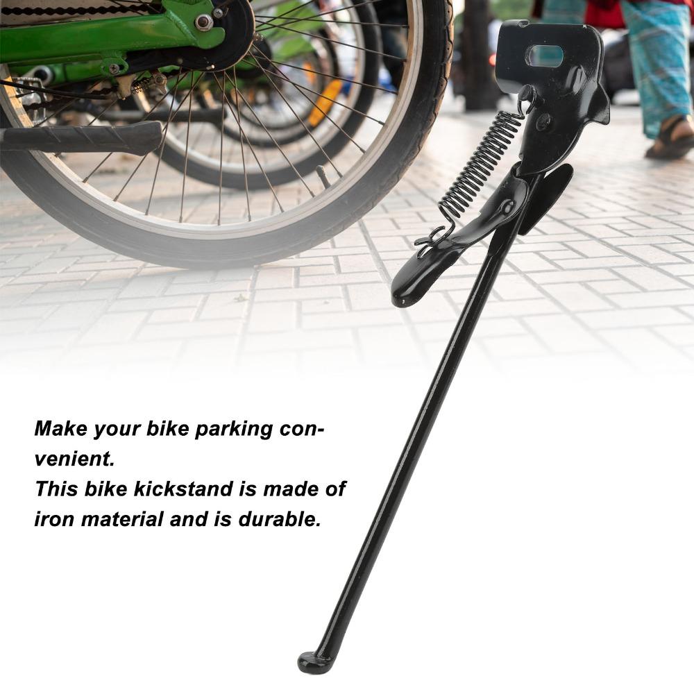 Durable 26 Inch Bike Kickstand Iron Quick Release Bike Kick Stand Sturdy Simple Install Bike Stand Support Cycling Accessory