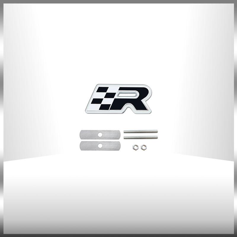 Car 3D Metal Sticker Race 300 Flag Emblem Front Grille Sticker Fender Side Badge Decal For Seat Cupra Leon Altea Ibiza Fiat 500 E6