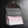 Door Laundry Hamper Bathroom Storage Bag Clear PVC Waterproof Bag With Touchscreen Phone Pouch For Bedroom Nursery Dormitory RV