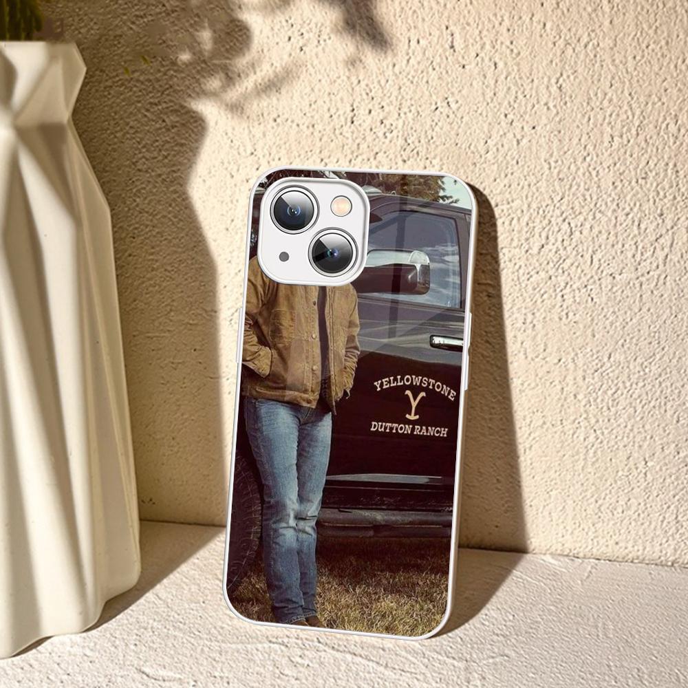 American TV Series Yellowstone Phone Case For IPhone 14 13 12 Mini 11 Pro XS Max X XR 14 Plus Tempered Glass Cover