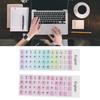 2 Adesivos para Teclado Coloridos Idioma Inglês Revestimento à Prova de Poeira e Água Material PVC Adesivos para Teclas de Computador