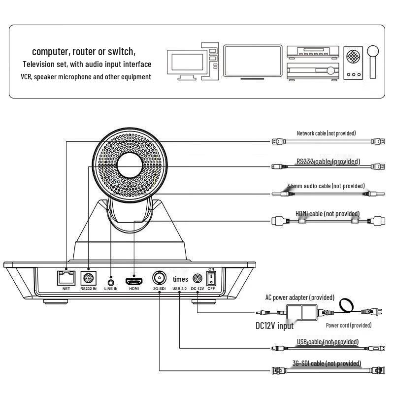 Hikvision 4K 12x Zoom Live Streaming PTZ Webcam