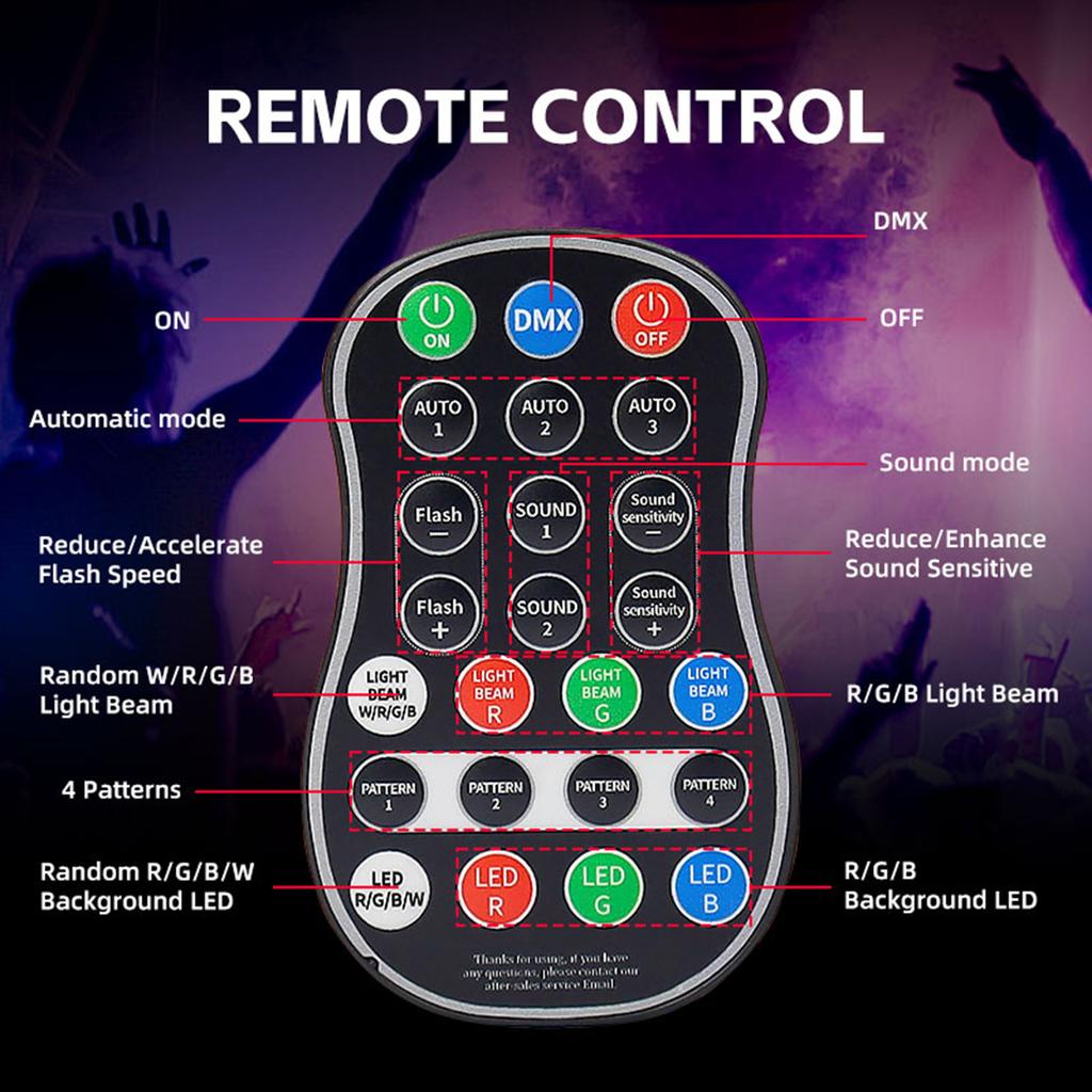 6IN1 Stage Laser Light Disco Party LED UV Stage Lighting System Club Stage Light